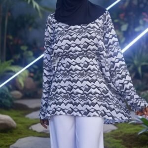 Haut à motifs zébrés