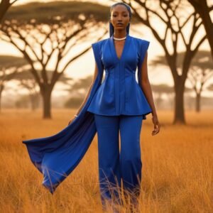 Ensemble bleu pour femme