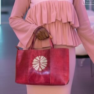 Sac en cuir rouge