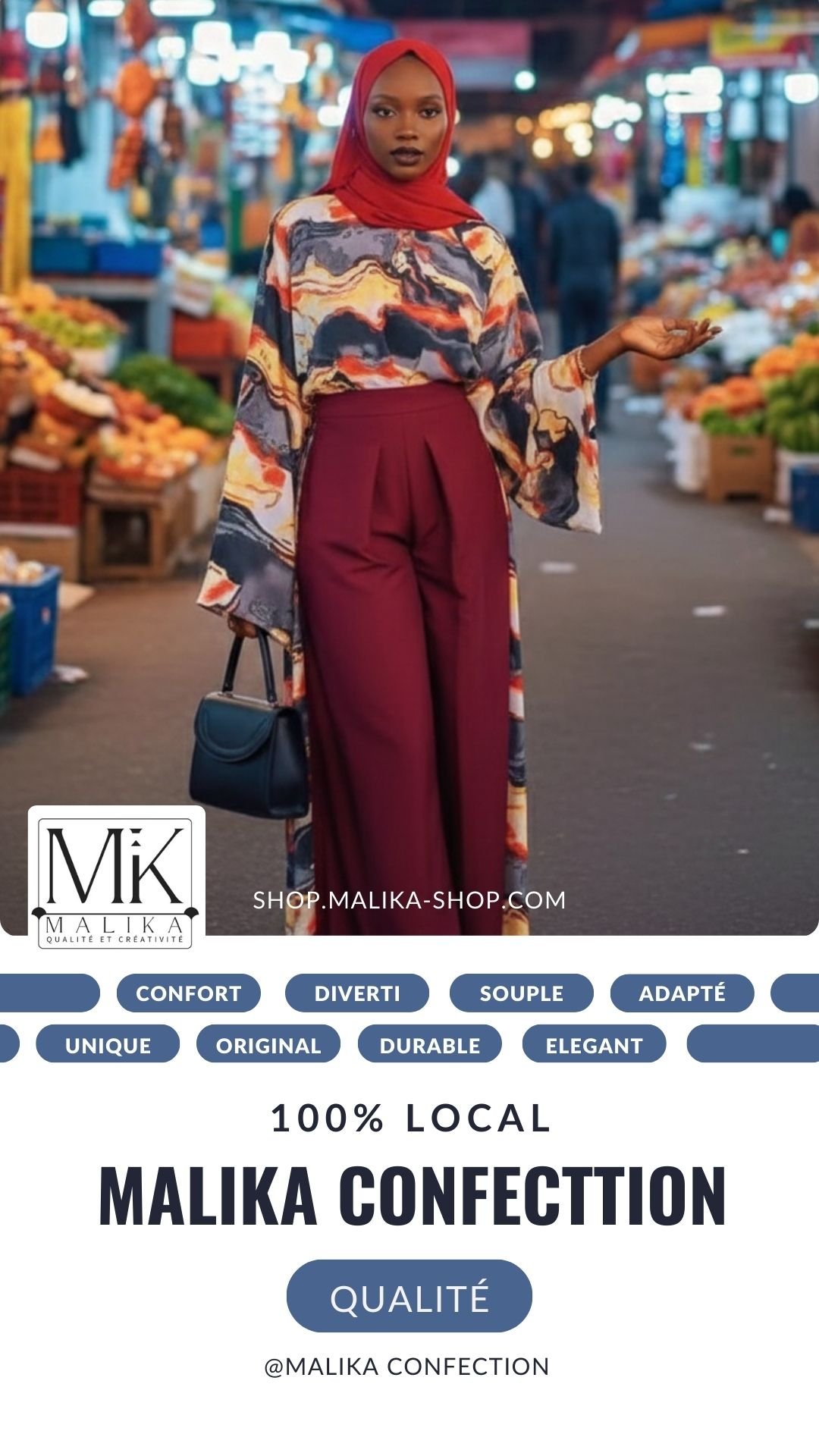 Chemisier et jupe élégante